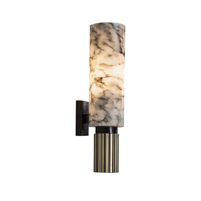 BLACK SHADE MARBLE WALL LAMP