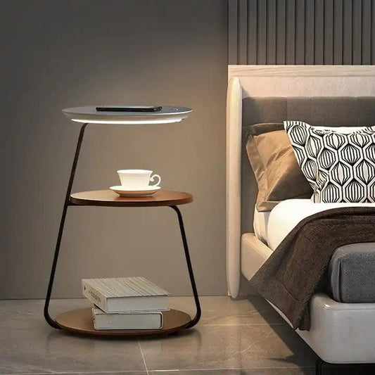 ILLUMINA TWO-TIER BEDSIDE TABLE