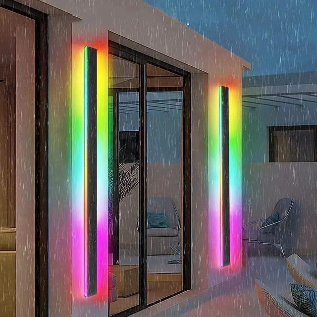 LINEAR RGB OUTDOOR LED WALL LIGHT